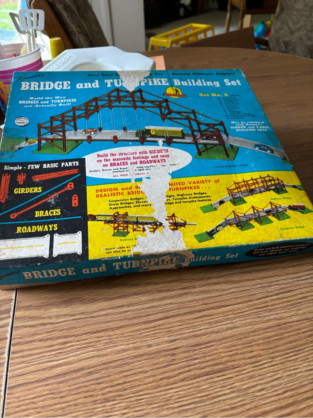 Vintage 1950’s Bridge and Turnpike Building Set -toy set #4